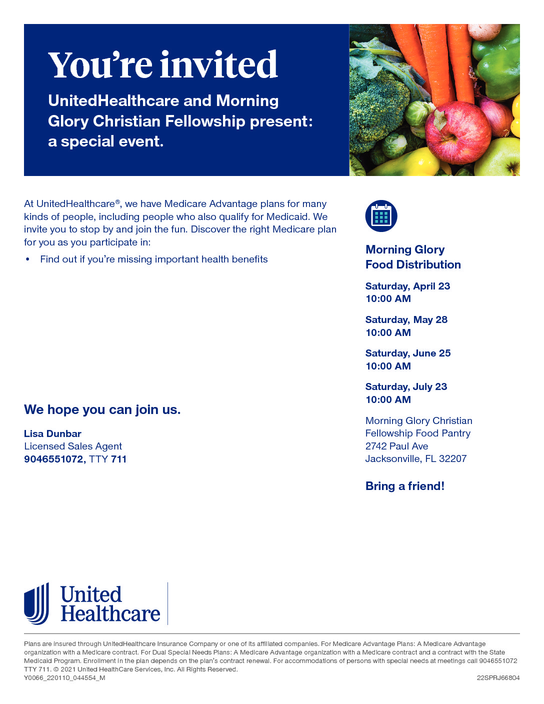 United Health Care & MGCF Offer Health Care Consultation